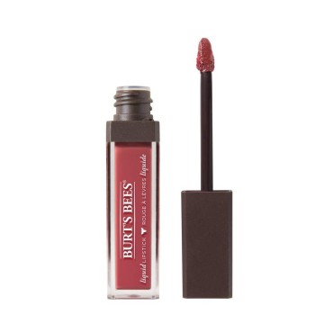 Burt's Bees 100% Natural Glossy Liquid Lipstick, Flushed Petal,1 Tube