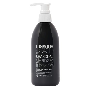 masque BAR Charcoal Cleanser (300 ml/Bottle) - Detoxifies, Removes Excess Oil & Face Makeup, Exfoliates, Diminishes the Appearance of Pores, Fine Lines, Wrinkles - Evens Skin Tone & Treats Dry Skin