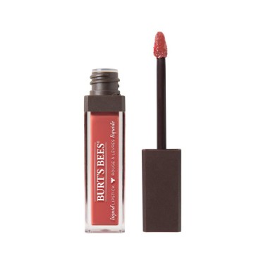 Burt's Bees 100% Natural Glossy Liquid Lipstick, Coral Cove, 1 Tube