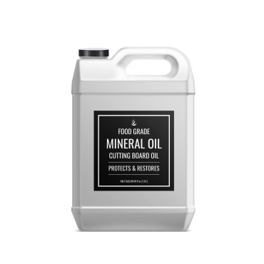 Pure Original Ingredients Mineral Oil (Half Gallon, 64 fl oz) for Cutting Boards, Butcher Blocks, Counter Tops, Wood Utensils