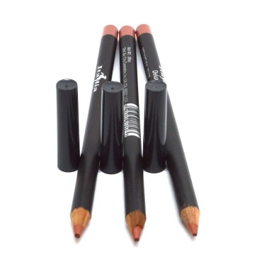 3 Pcs x Italia 1052 Natural Beige Fine Eye liner Pencil Lip Eyeliner Set + Free ZipBag
