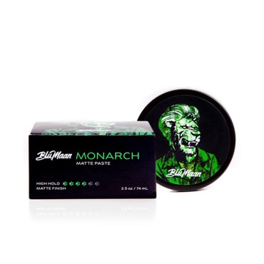 BluMaan Monarch Matte Paste - High Hold, Matte Finish - Easy To Apply, Includes Shea Butter For Hair Health - 74 ml / 2.5 oz