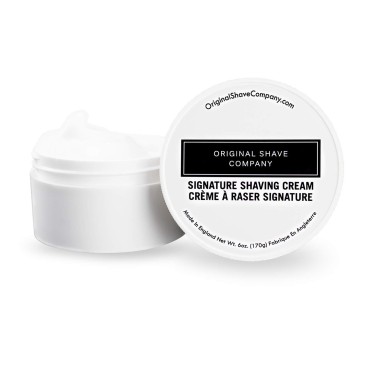 New Shaving Cream Mens Formula- Signature Scent (NOT Sandalwood or Coconut Oil Based) - Soft, Smooth & Silky Shaving Soap - Rich Lather for the Smoothest Shave -