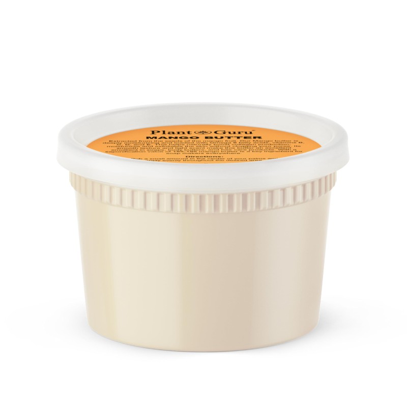 Raw Mango Butter 16 oz. / 1 lb. - 100% Pure Natural Unrefined - Great for Skin, Body and Hair Growth. DIY Soap Making, Body Butter, Lotions and Creams.