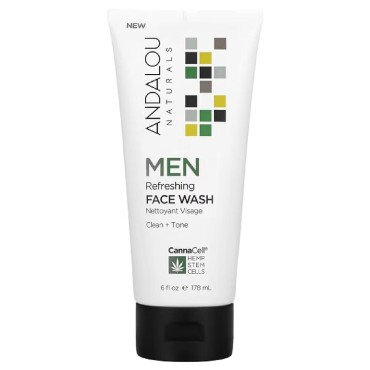 Andalou Naturals Men Refreshing Face Wash with Can...