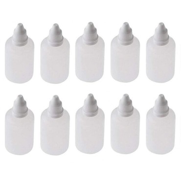 10 Pieces Empty Refillable Plastic Squeezable Drop...