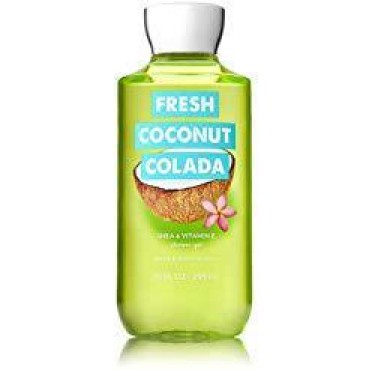 Bath and Body Works Fresh Coconut Colada Shower Gel 10 Ounce Summer 2018 Collection