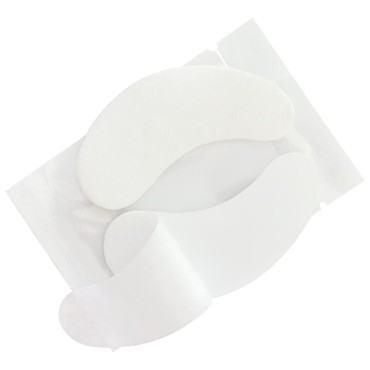 100 Pairs Set Under Eye Pads Disposable Eye Gel Patches for Eyelash Extensions Tool Kit, White Film