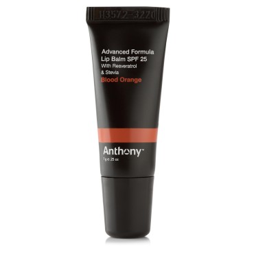 Anthony 25 SPF Lip Balm with Sunscreen for Lips - Contains Green Tea Extract, Shea Butter & Vitamin E - Moisturizing Repair Care Treatment for Chapped & Dry Lips - Blood Orange Flavor