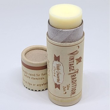 Moisturizing Beef Tallow Lip Balm - Unscented Tube...