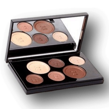 Ready To Wear Long Lasting Spotlight Eyeshadow Collection- Rich & Silky Colors in a Mirrored Compact Made In Italy (BARE NUDE)
