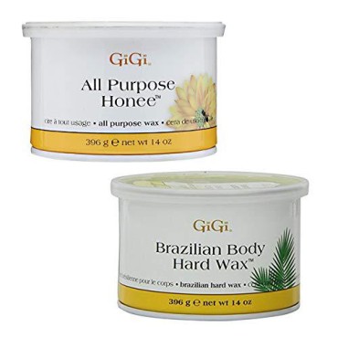 GiGi All Purpose Honee 14 oz + Brazilian Body Hard Wax 14 oz