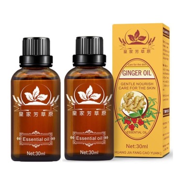 2 Pack Ginger Oil for Lymphatic Drainage, Vamotto ...