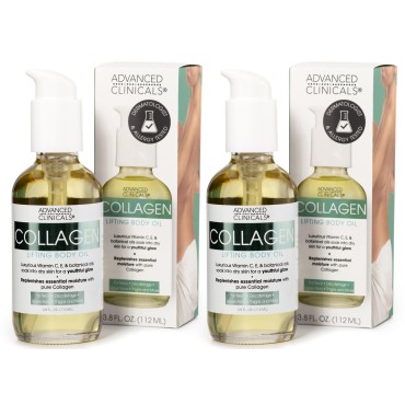 Advanced Clinicals Firming Collagen Body Oil Skin ...