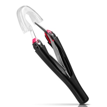 Lurrose Automatic Elastic Eyebrow Tweezer Retracta...