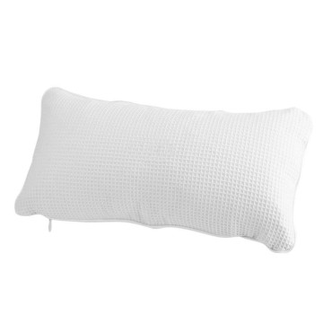 EORTA Bathtub Pillow Anti-slip Aerated Pillow with Suction Cup Spa Bath Cushion for Head Neck Rest Relax, Home, Bathroom, White, 13.8
