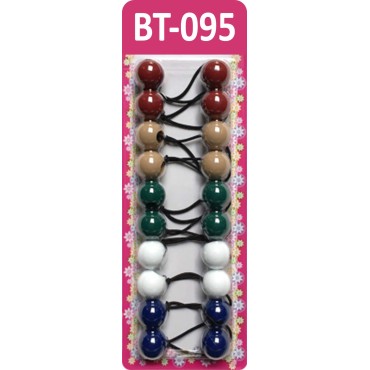 Tara Girls Twinbead Bubble Ball Ponytail Elastics ...