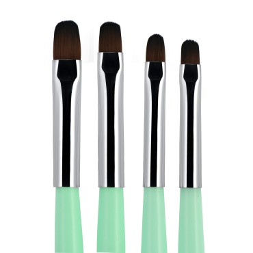 Beaute Galleria 4 Pieces Gel Nail Brush Set (Size ...