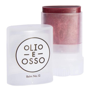 Olio E Osso - Natural Lip + Cheek Balm | Natural, Non-Toxic, Clean Beauty (No. 12 Plum, 0.35 oz | 10 g)