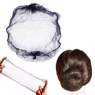 50pcs Hairnets Hair Net For Bun Invisible Elastic ...