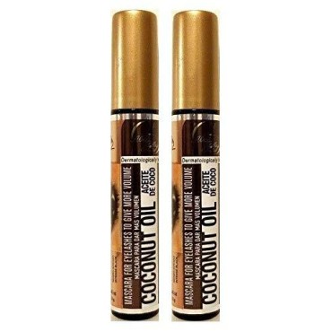 2x Alma Belleza COCONUT OIL Black Mascara Eyelashe...