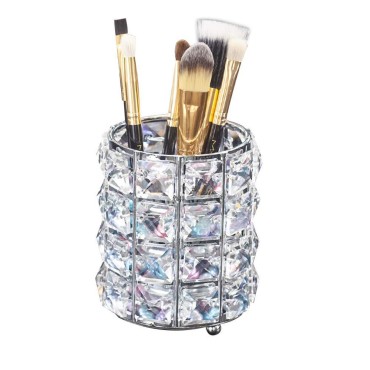 LUGUNU Makeup Brush Holder Organizer Golden Crysta...