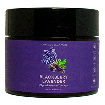 Camille Beckman Glycerine Hand Therapy Cream, Blackberry Lavender, 8 Ounce