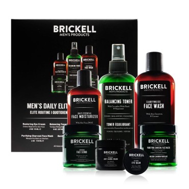 Brickell Men's Daily Elite Face Care Routine I, To...