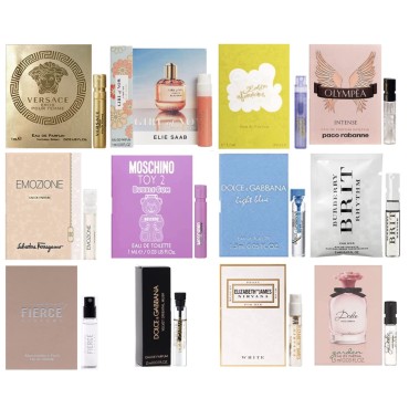 12 Women's Designer Fragrance - 12 Perfume Vials c...