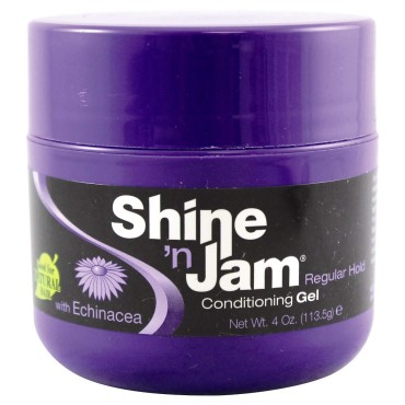 Shine N Jam Conditioning Gel Regular Hold 4 Ounce (3 Pack)