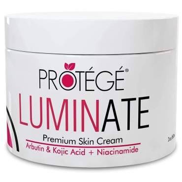 Protege Beauty Skin Cream - Luminate - Brightening Cream for Face, Body, and Intimate Parts - Great for Underarm, Thigh, Bikini Area Dark Spot Fade Cream - Cream for All Skin Types (2oz)