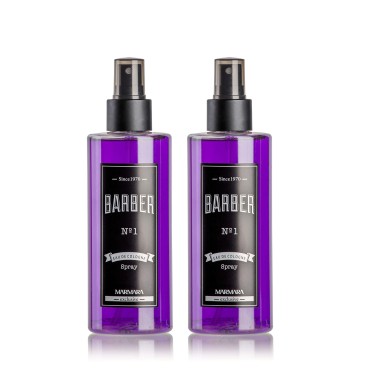 Marmara Barber Cologne - Best Choice of Modern Barbers and Traditional Shaving Fans (No 1 Purple, 250ml x 2 Bottles)
