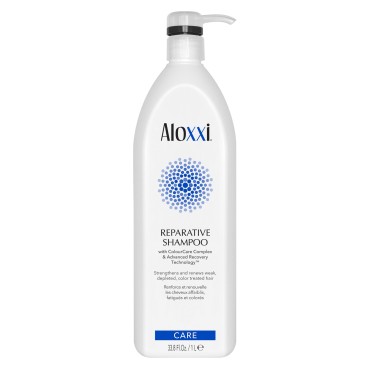 ALOXXI Reparative Hair Repair Shampoo for Damaged Hair with ColourCare Complex & Advance Recovery Technology - Cleanses Damaged & Over-processed Hair, 33.8 Fl Oz
