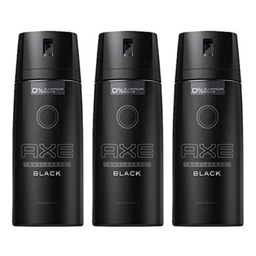 Axe Deodorant Body Spray Black Mens Fragrance 150m...