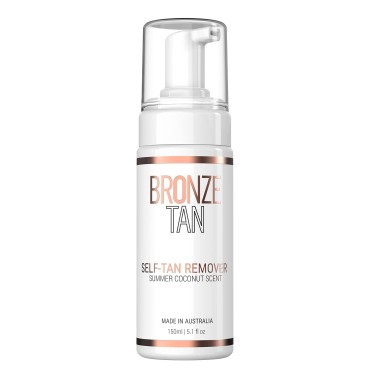 Bronze Tan Self Tan Remover For Fake Tan Streaks, Build Up, Correction, Or Full Removal Of Self Tanner or Bronzer - Summer Coconut Scent (150ML / 5.1 fl oz)