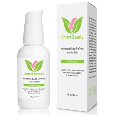 Amara Beauty Anti Aging Face Cream Moisturizer with Resveratrol & Peptides, 2 fl. oz.
