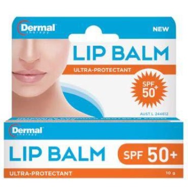 DERMAL THERAPY Lip Balm SPF50 10g -has Been Designed to Nourish and Hydrate The Lips Whilst Providing Protection from Sun Exposure and Moisture Loss
