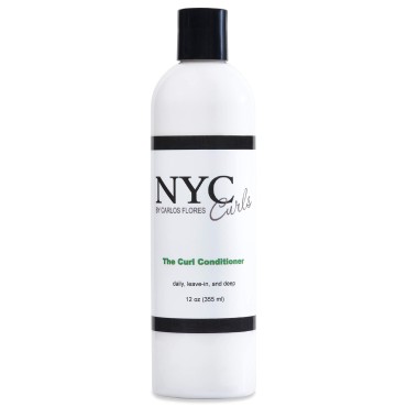 NYC Curls The Curl Conditioner | Daily, Leave-in, & Deep Conditioner for Curly, Coily, & Wavy Hair | 3 products in one | Silicone Free & Vegan | 12 FL OZ