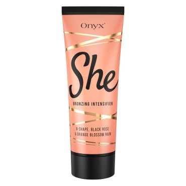 Onyx She Tanning Lotion for Tanning Beds - Indoor Tanning Bed Lotion with Bronzer and Accelerator - Tan Intensifier and Bronzer for Fair Skin - Moisturizing Indoor Tanning Lotion for Women