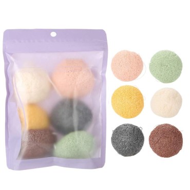 FILFEEL 6 Pieces Konjac Facial Sponge Set, Skin Ca...