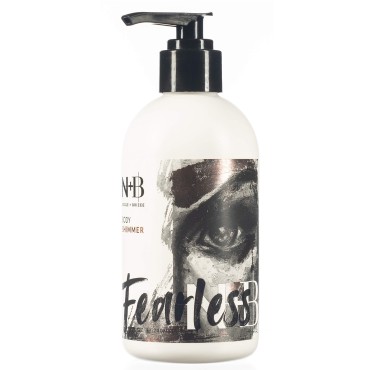 N+B Fearless Body Shimmer Lotion | Non-Sticky, Moisturizing, Body Highlighter | Made w/Alma Extract & Vitamin C | For Face, Hand, Body & All Skin Types, Rough, Dry Skin, Sensitive | 8oz