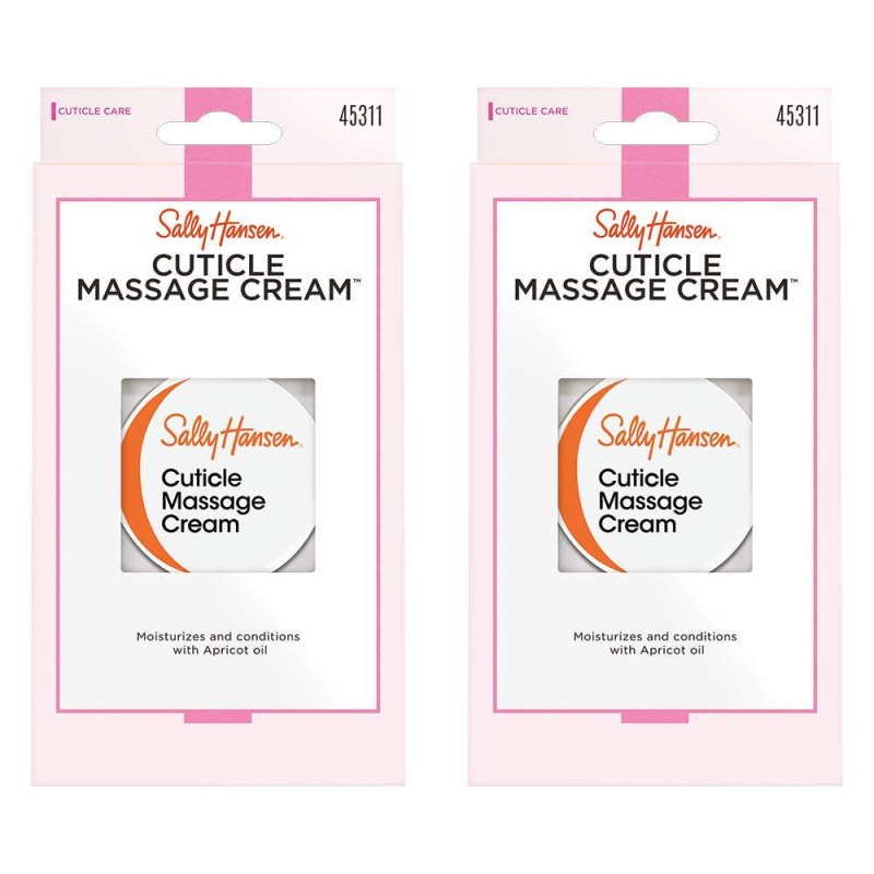 Sally Hansen Nail Treatment Cuticle Massage Cream, 2 Count(Pack of 1)