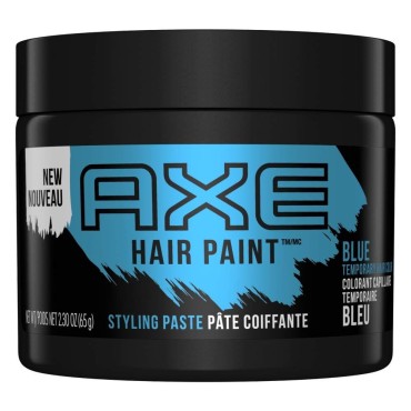 AXE Hair Paint Temporary Color Styling Paste Blue 2.3 oz (Pack of 3)