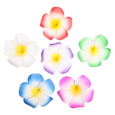 12 Pcs Hawaiian Plumeria Flower Hairpins Hair Clip...