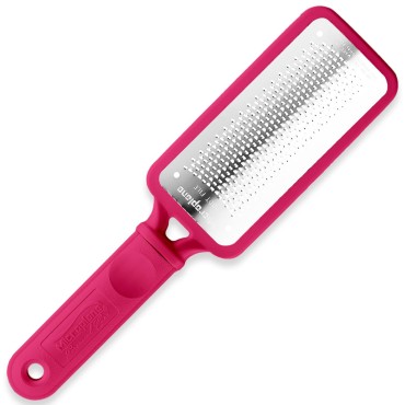 Microplane Colossal Foot File Scraper - The Original Stainless Steel Foot Rasp, Dead Skin/Callus Remover for Feet, Gentle Foot Scrubber, Pedicure Tools for Salon-Quality Foot Care, Pink