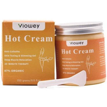 Hot Cream, Fat Burning Cream for Tummy, Abdomen, Belly, Legs, Arms, Buttocks and Waist, 8.8oz