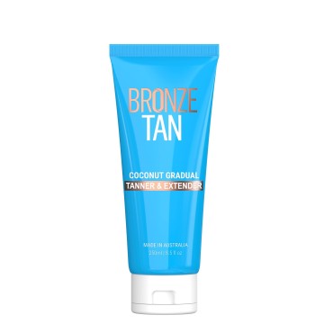 Bronze Tan Coconut Gradual Self Tanning Lotion and Tan Extender, Enriched with Aloe Vera, and Vitamin E, For a Streak-free Sunless Tan (200ML)