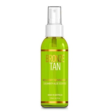 Bronze Tan Self Tanning Water Spray For Face | Hydrating Self Tan Water for a Natural Sunless Tan | Self Tanner Ideal for All Skin Types | Buildable Fake Tan 125ml(4.2 fl oz)