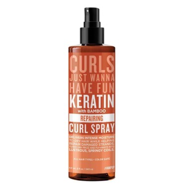 #VAMPUP Keratin with Bamboo Repairing Curl Spray 2...