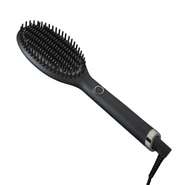 ghd Glide Hot Air Hair Brush ? Professional Smoothing Blow Dryer, Ceramic Hair Straightener, Styler, and Blow Dry Brush ? Black